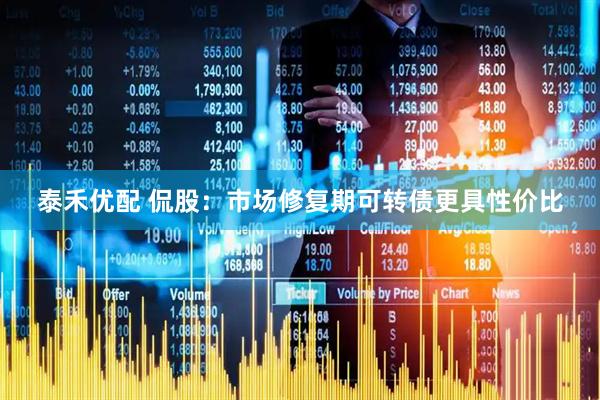 泰禾优配 侃股：市场修复期可转债更具性价比